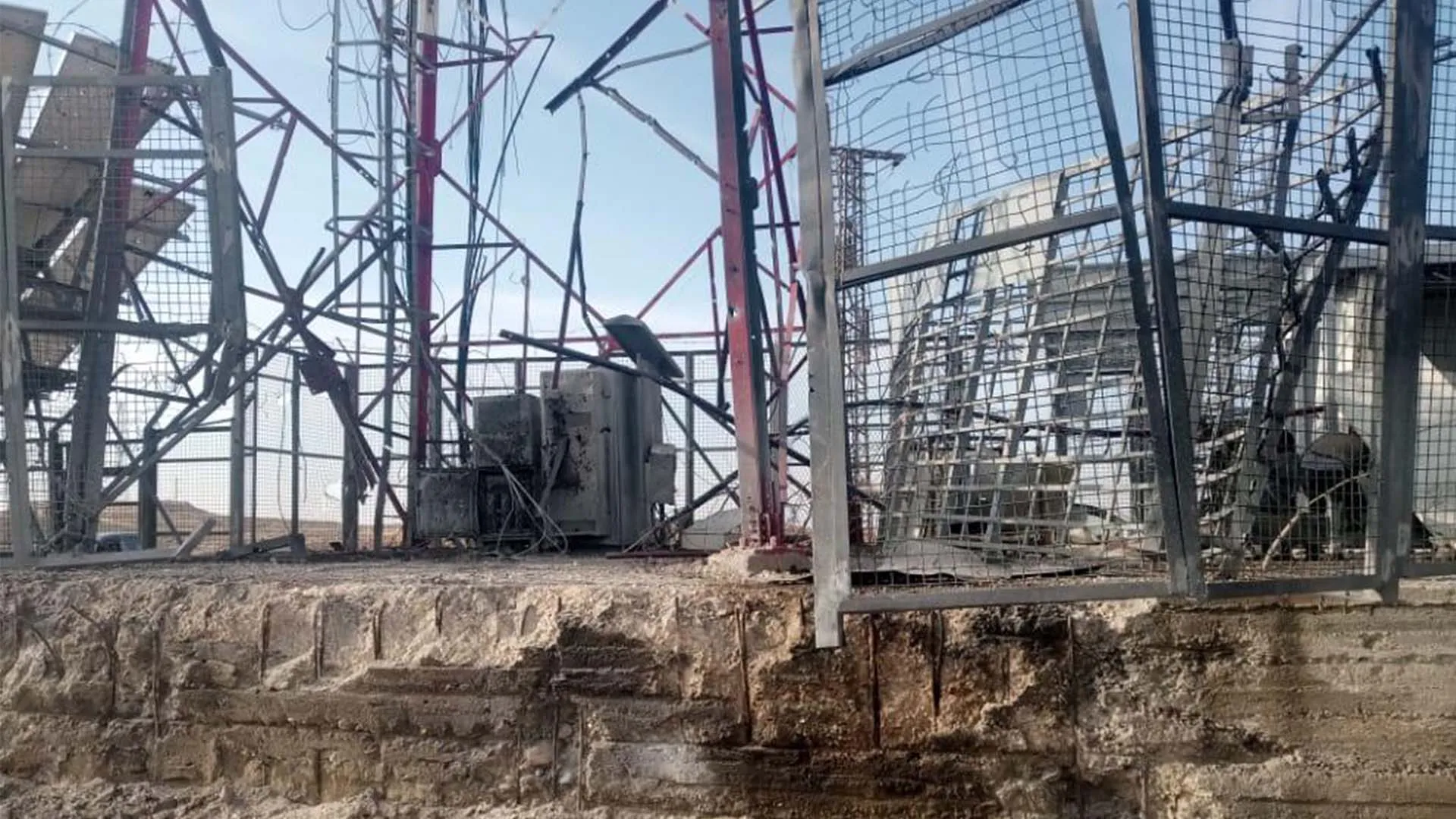 ​​​​​​​ANHA obtains footage of damage to communications tower in Turkish shelling on Girê Spî countryside- Updated