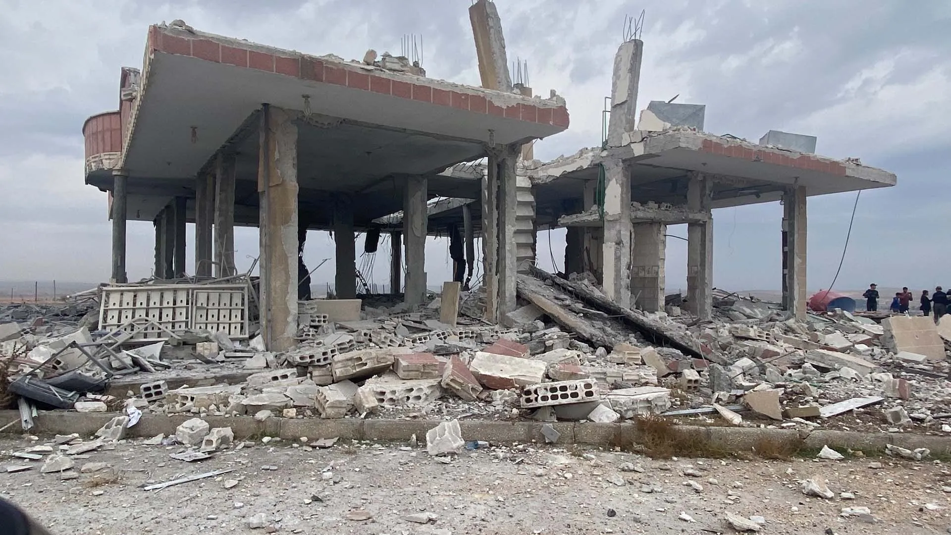 Goran village school completely destroyed over barbaric Turkish attacks