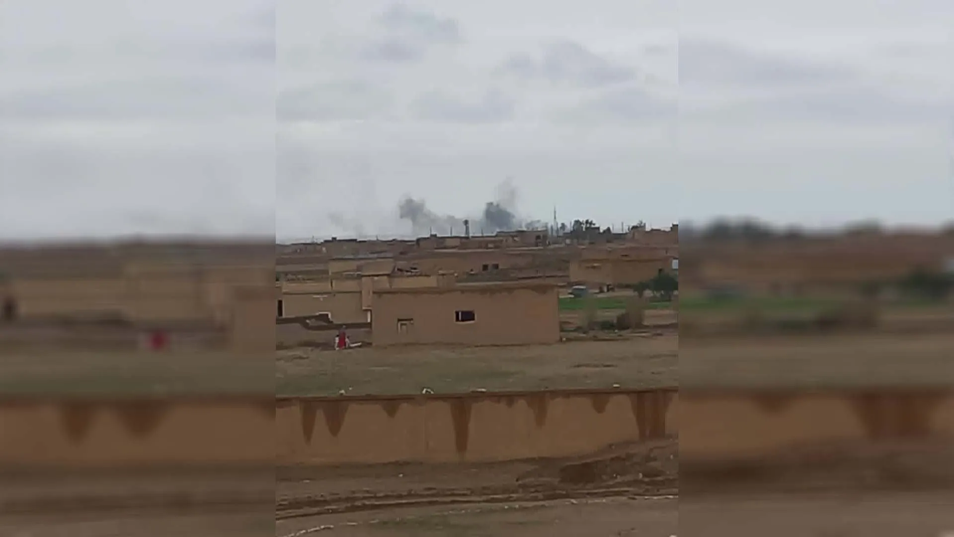 ​​​​​​​Turkish occupation bombs village of Mushairfa in countryside of Ain Issa