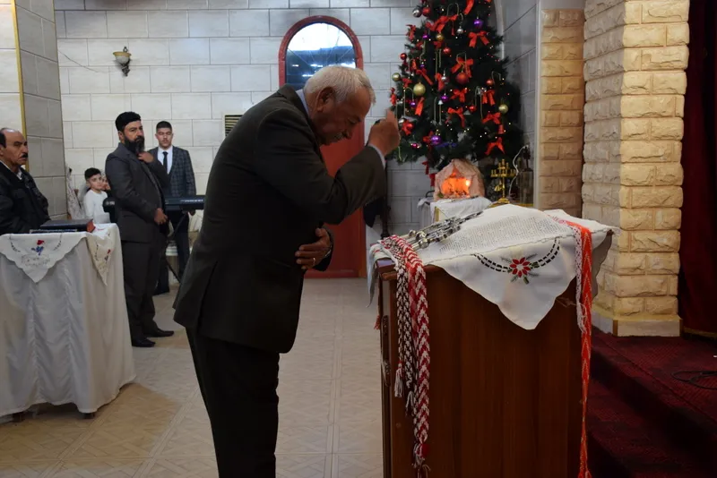 Christians of Tal Tamr celebrate Christmas