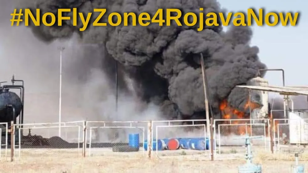 Thousands of activists  call for no-fly zone over NES