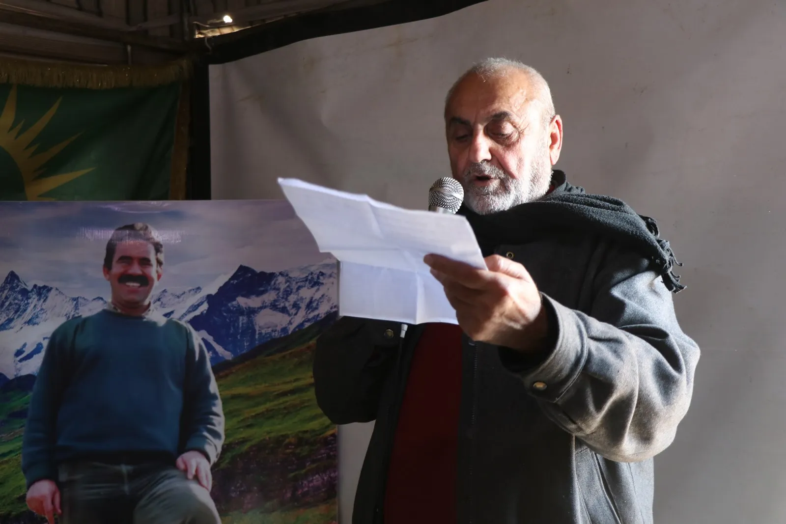 Sit-in tent in Aleppo confirms escalation of struggle to ensure  freedom of leader Ocalan