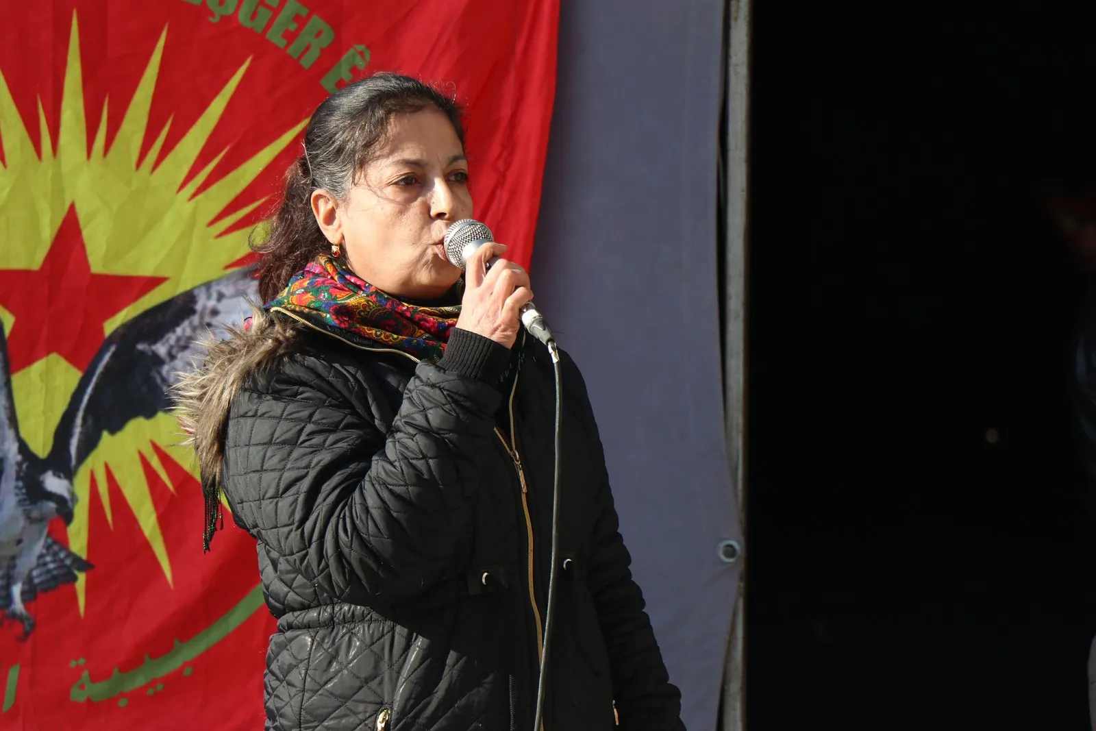 Sit-in tent in Aleppo confirms escalation of struggle to ensure  freedom of leader Ocalan