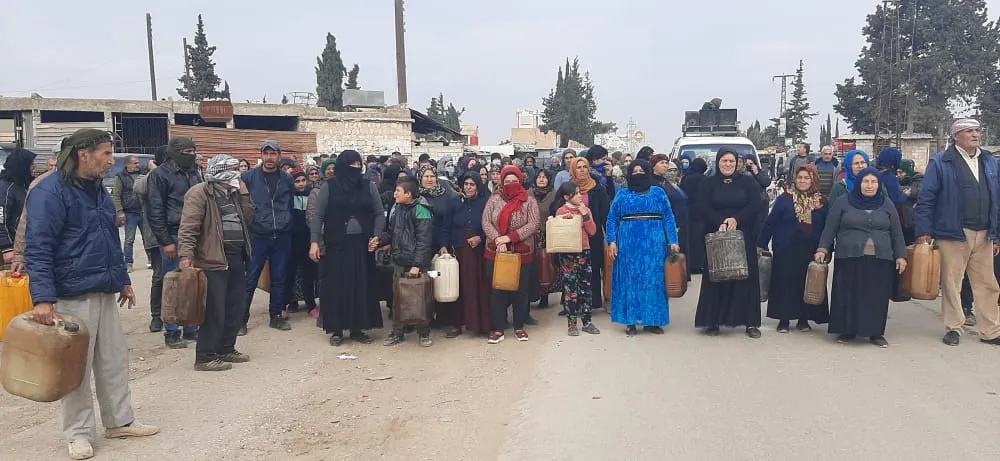 ​​​​​​​people of Al-Hasakah show solidarity with the besieged in Aleppo and Al-Shahba