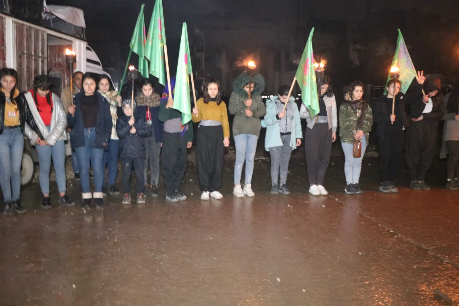 ​​​​​​​Demonstration in Aleppo, coinciding with anniversary of Turkish occupation attacks on Afrin