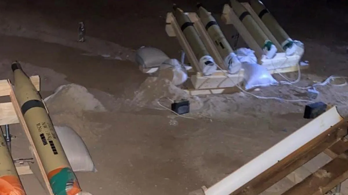 ​​​​​​​Turkish occupation base being bombed by about 20 missiles