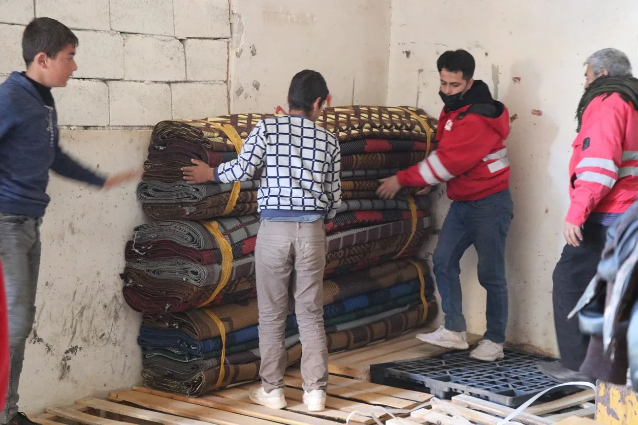 KRC's aid convoy enters Shahba Canton