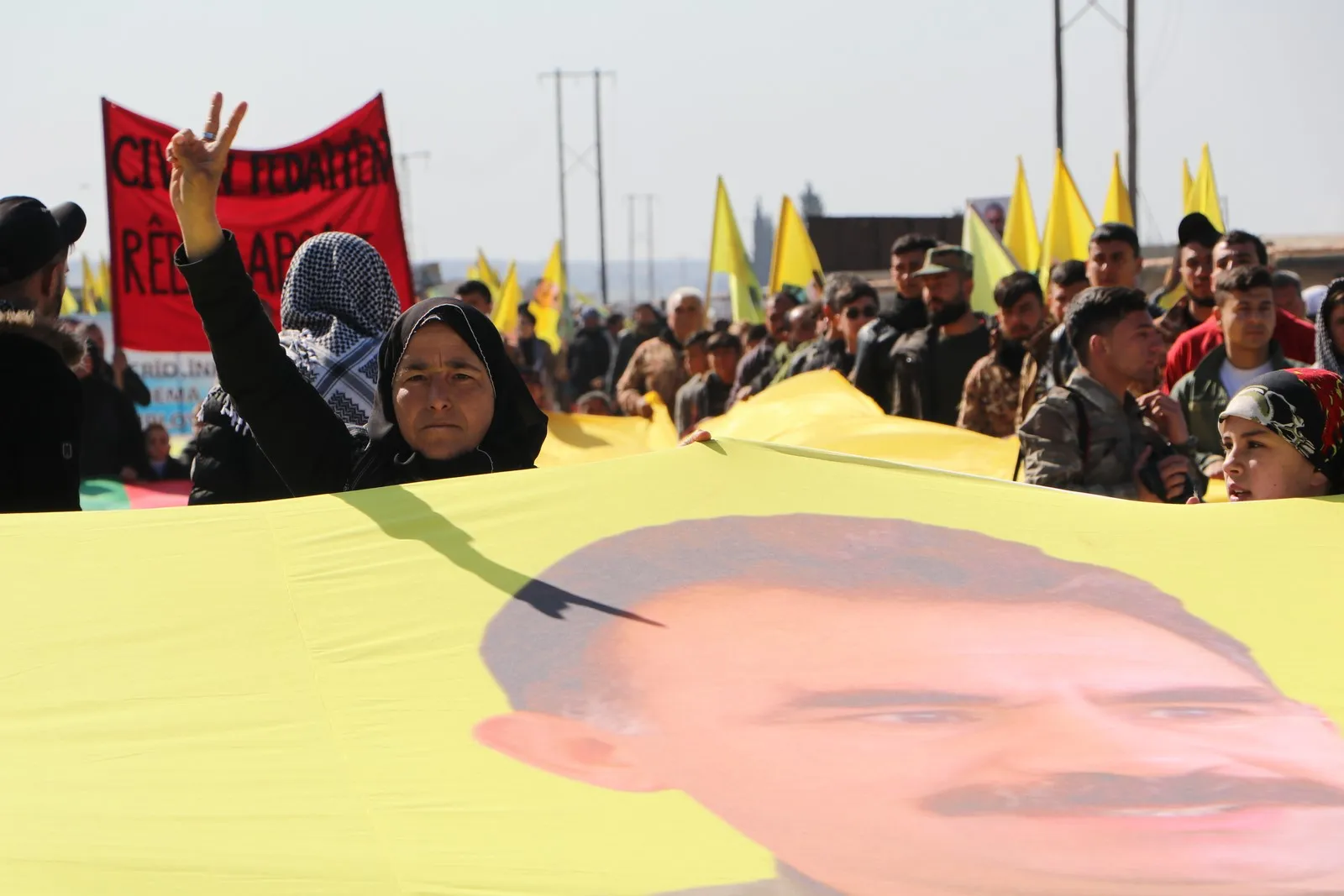 Mass protests of Afrin's IDPs, Shahba's people against international conspiracy