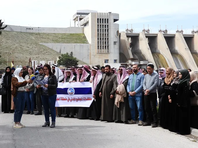 Condemnations of Turkey's use of water as a weapon against Syrian - raqi people