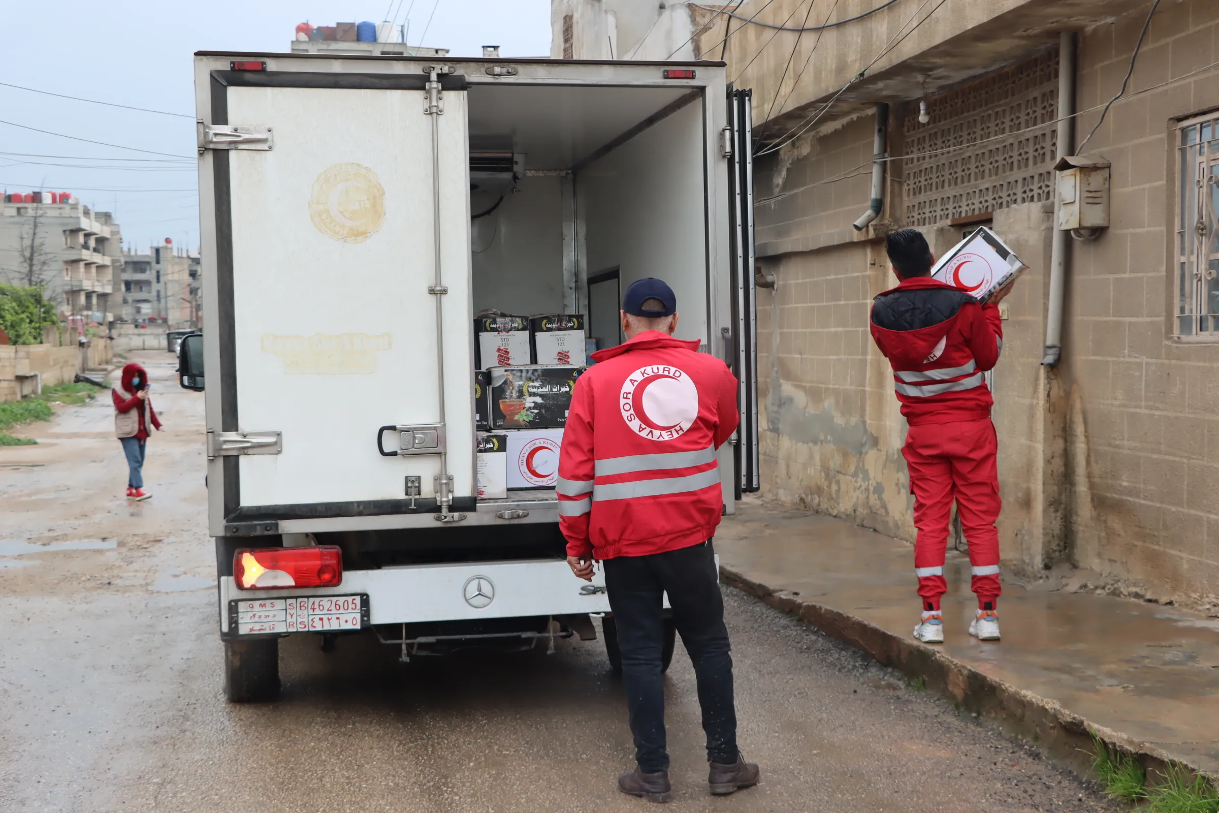 KRC distributes food baskets to needy families