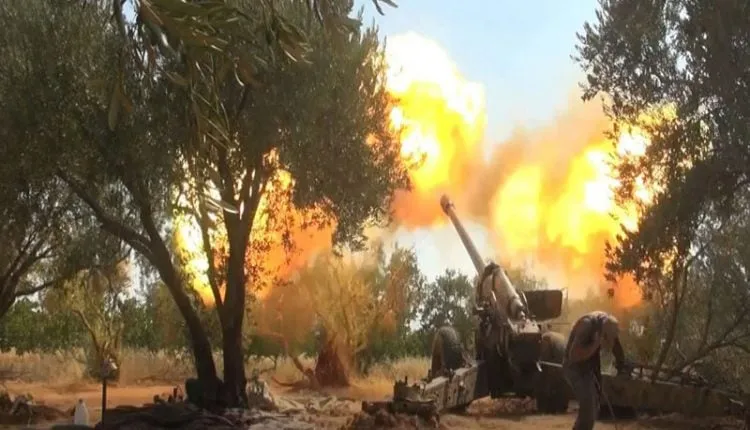Damascus forces shell more than 10 towns, villages in Idlib, Hama