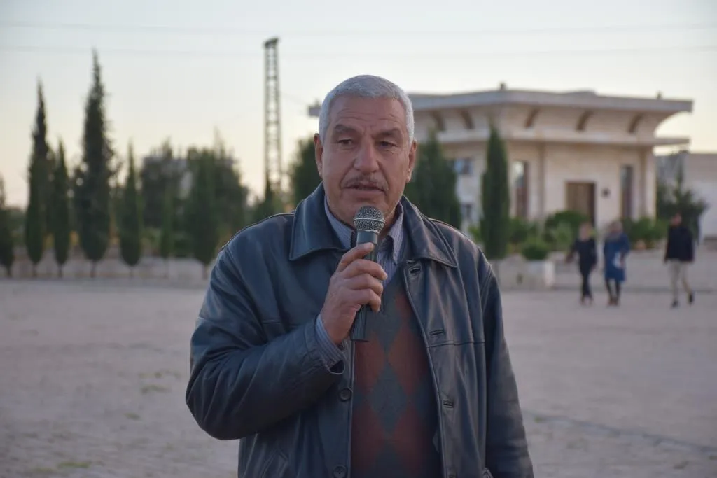 ​​​​​​​NE Syria people light candles on martyrs' graves on the occasion of Eid al-Fitr