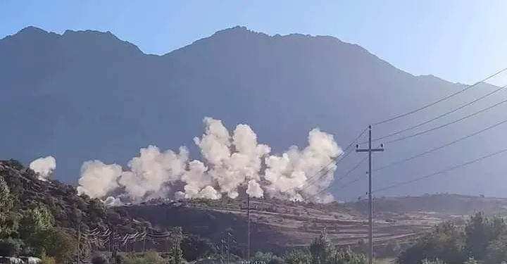 Turkish occupation bombs vicinity of two villages in Başûr