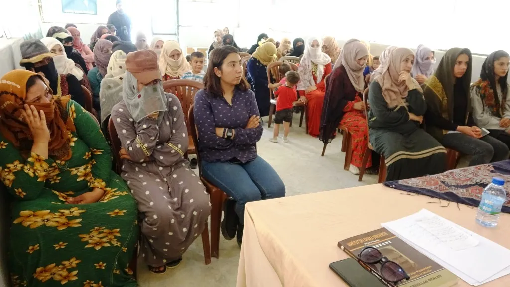 displaced women: resistance is one of elements to thwart Turkish policy
