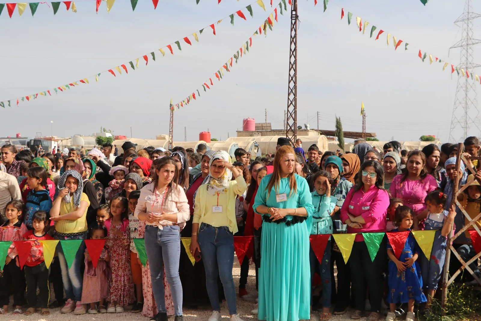 Afrin IDPs people celebrate Kurdish Language Day in Shahba canton