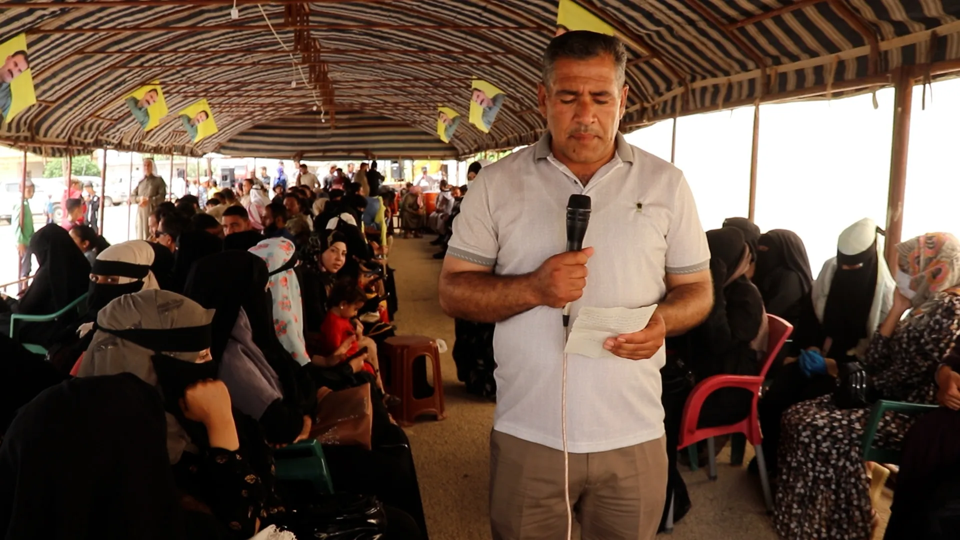 Two sit-in tents to protest ban decision