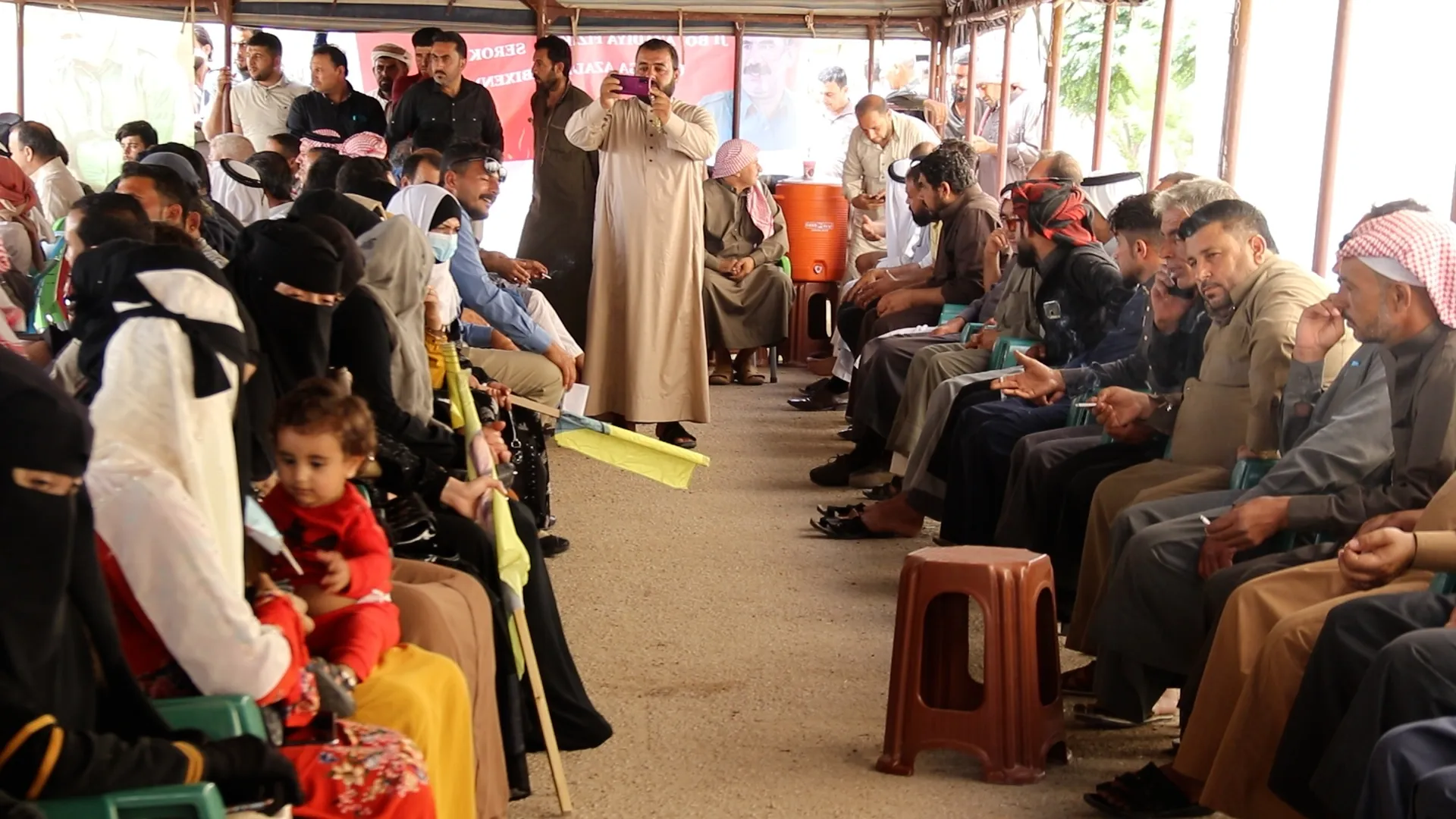 Two sit-in tents to protest ban decision