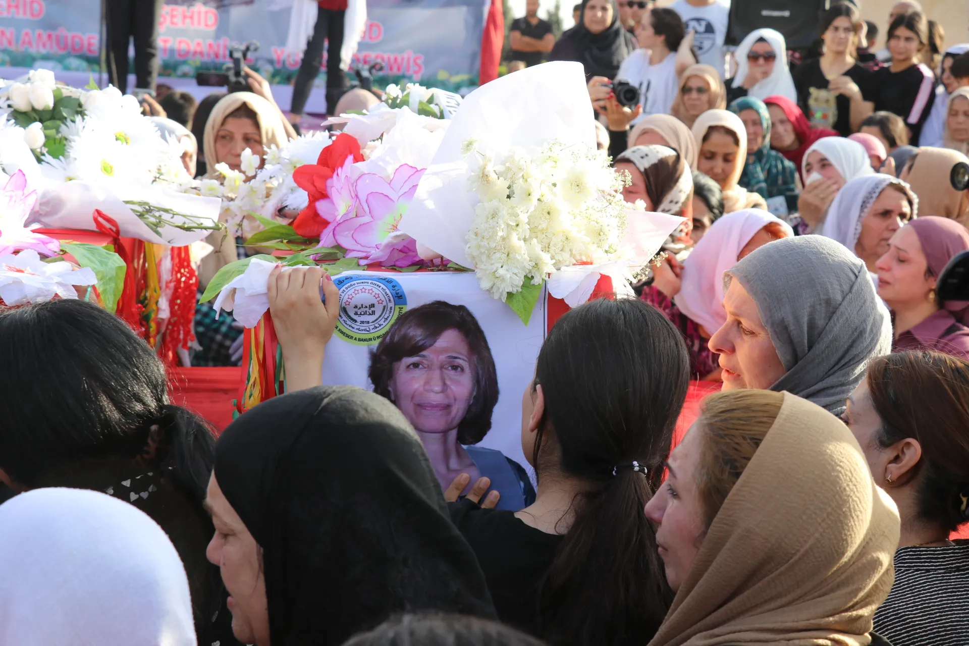 Popular prestigious funeral of 2 martyrs Yusra, Lyman