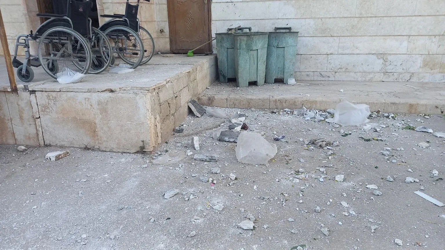 ​​​​​​​By photos and videos... Aftermath of Turkish occupation's bombing on Tal Rifaat Hospital