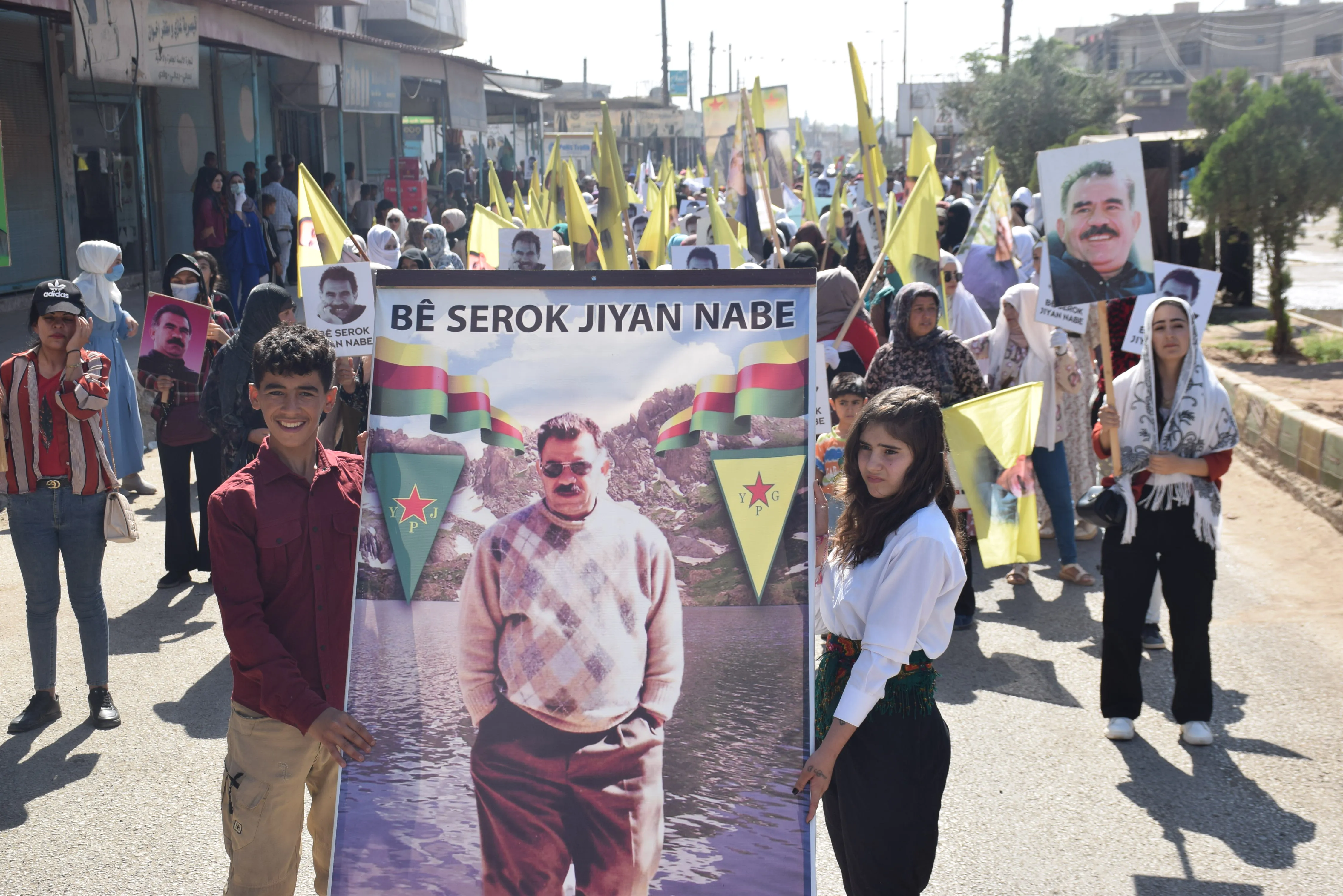 Protesters: We will rise up against anyone tries to harm leader Ocalan