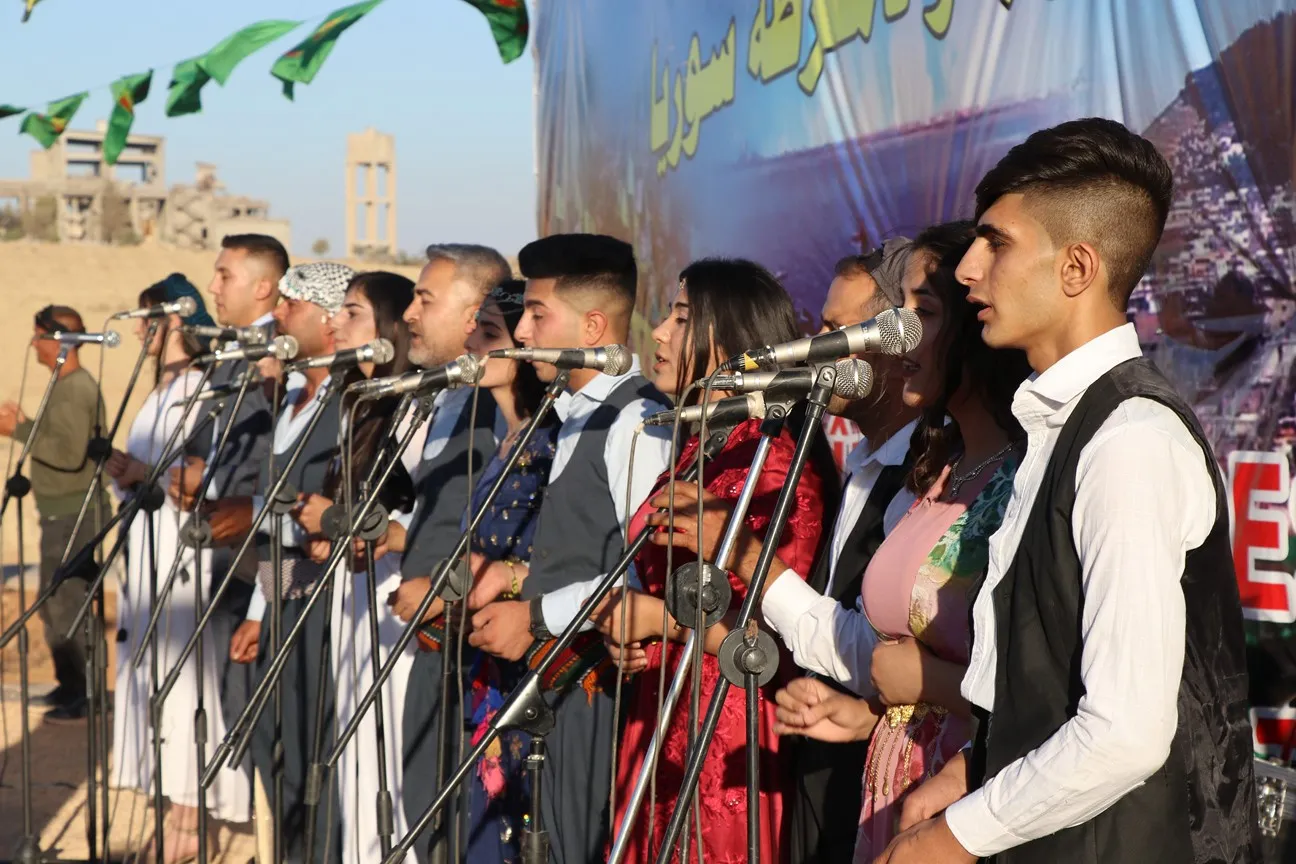IDPs of Afrin celebrate of the July 19 revolution