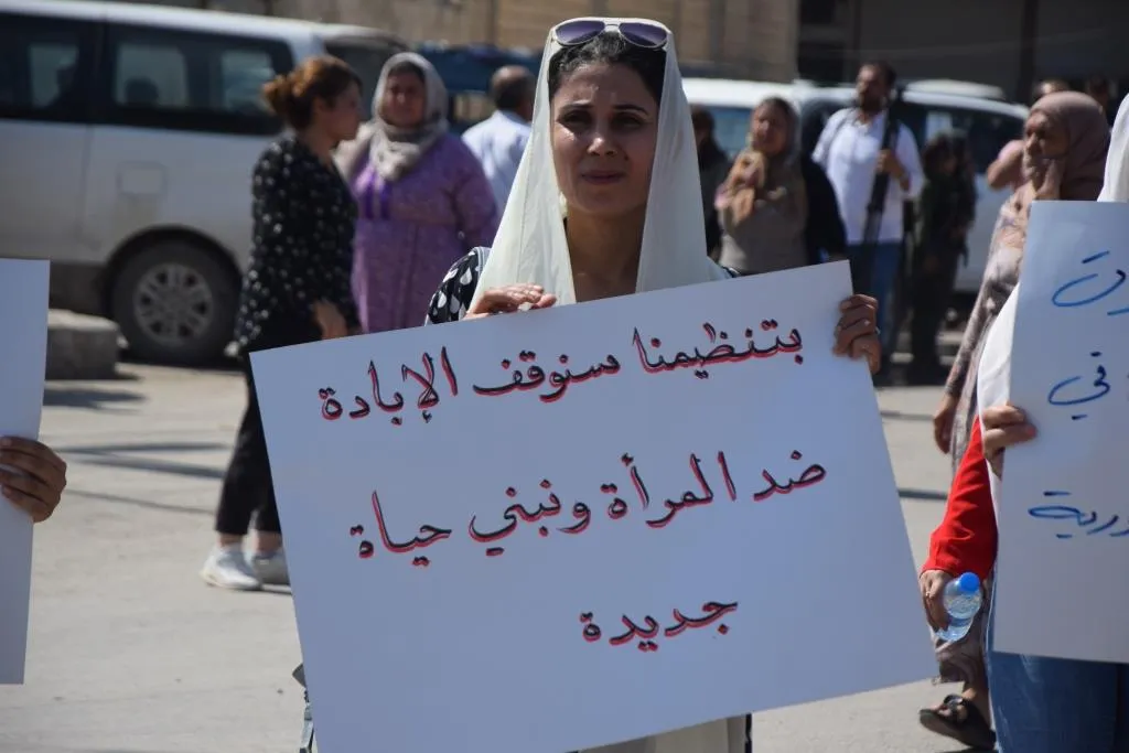 Demonstration to support of women in Şengal and Afghanistan