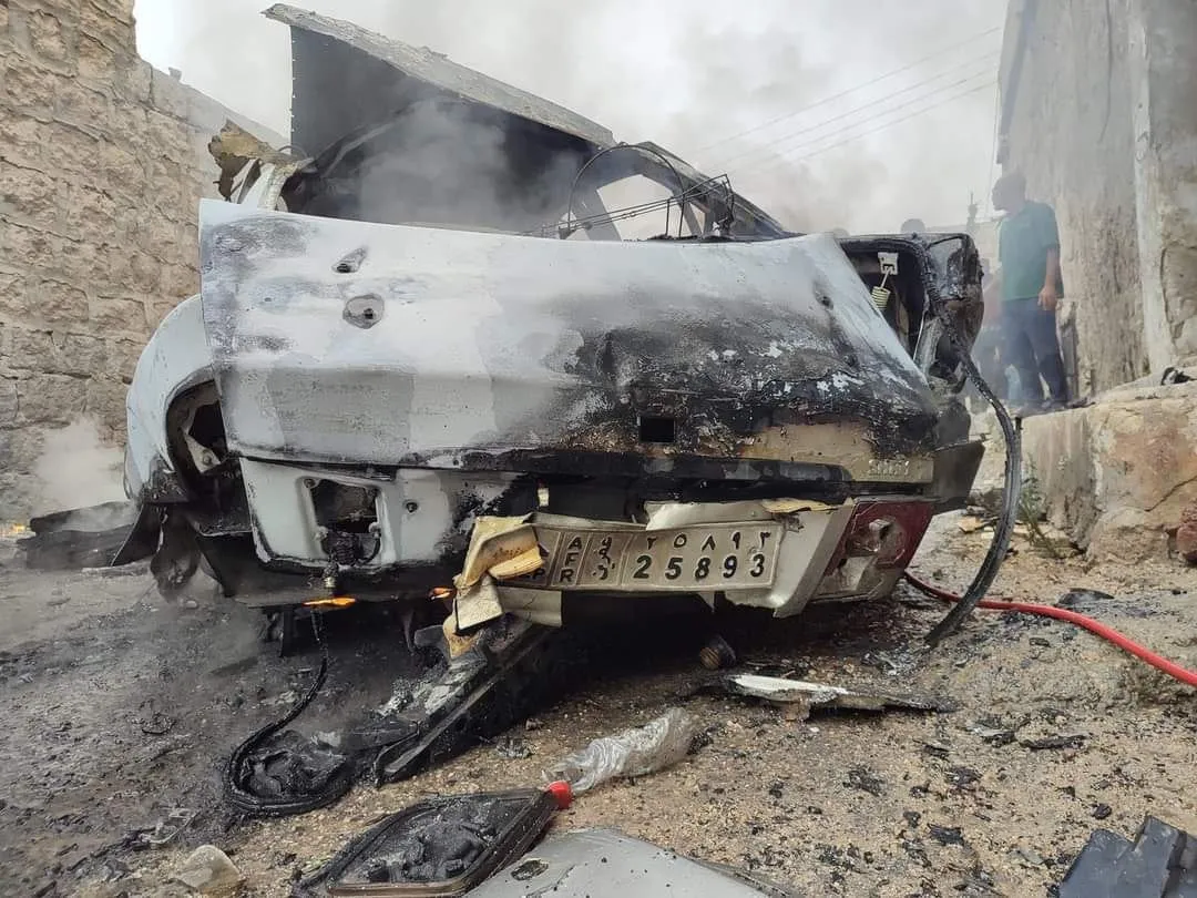 Explosion in occupied Afrin