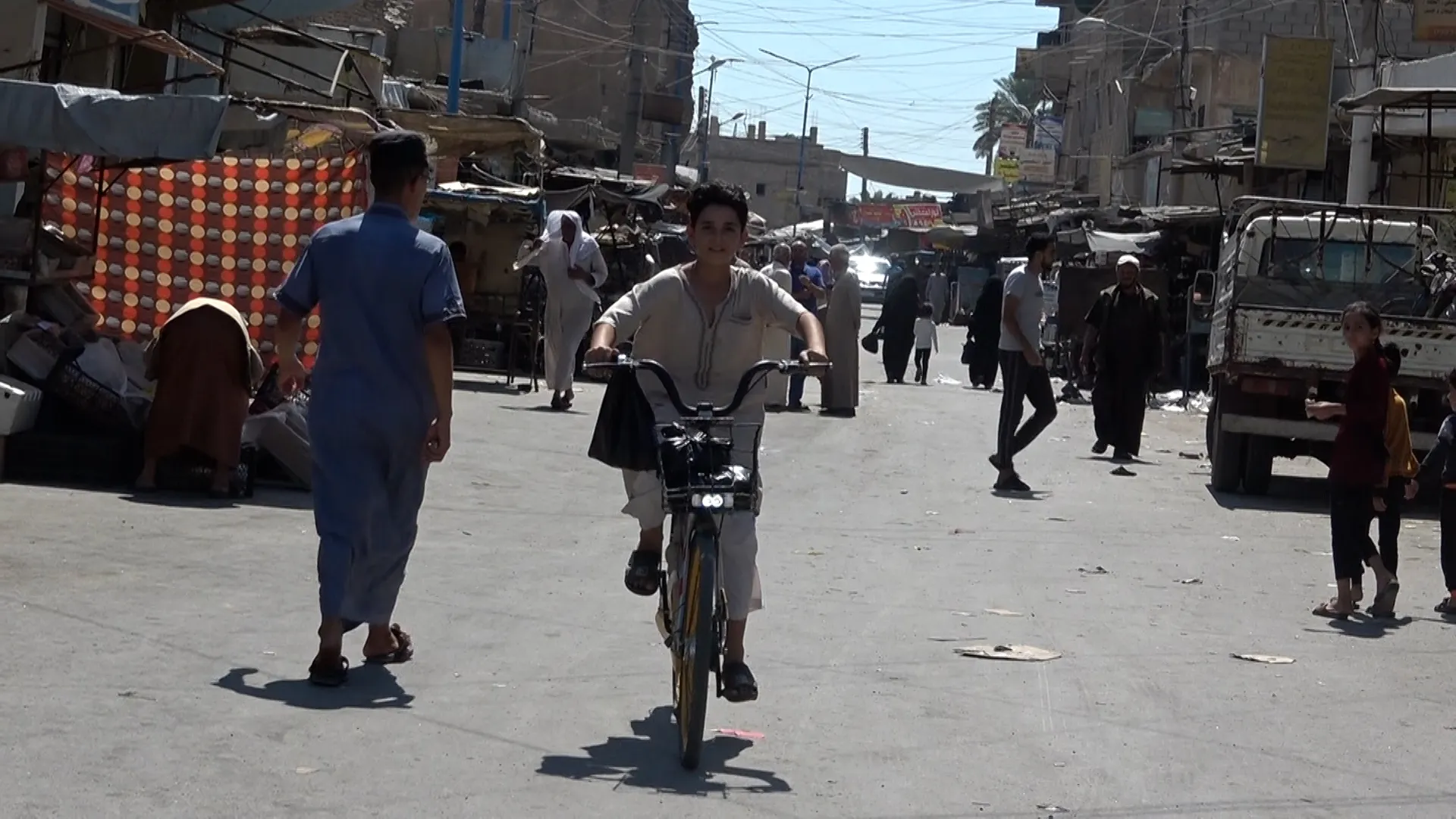 ​​​​​​​People express their happiness for return of security and stability