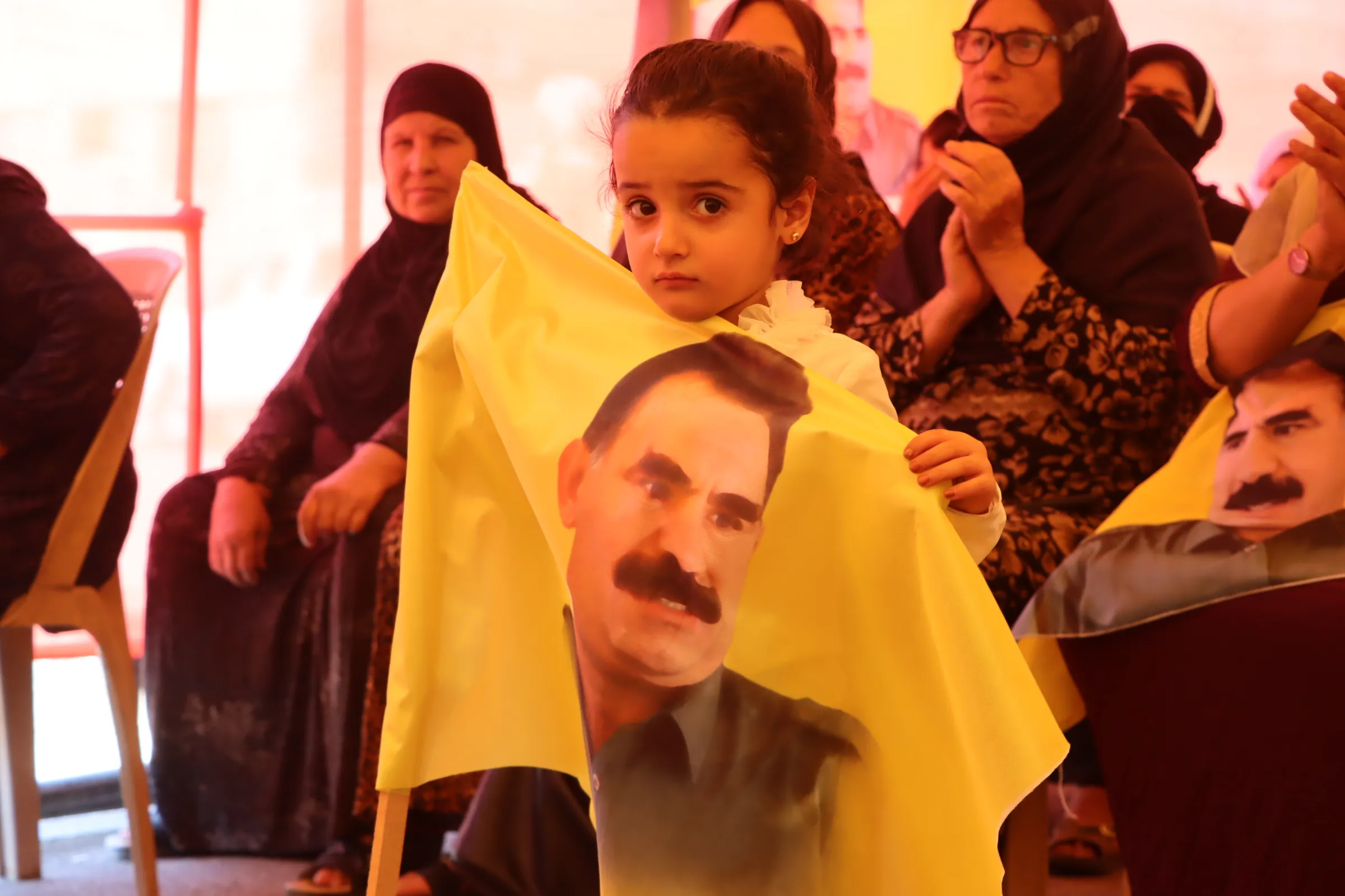 Sit-in tent in Qamishlo initiates to decry leader Ocalan's incommunicado detention