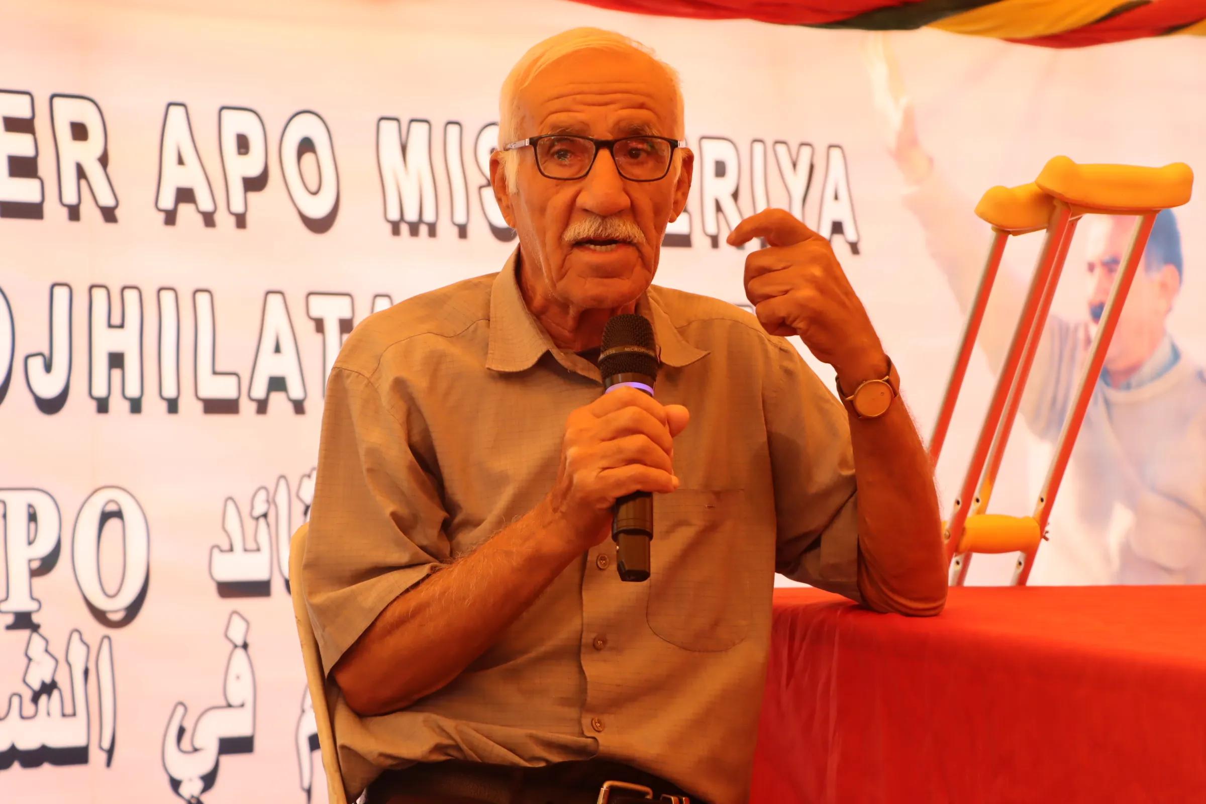 Sit-in tent in Qamishlo initiates to decry leader Ocalan's incommunicado detention