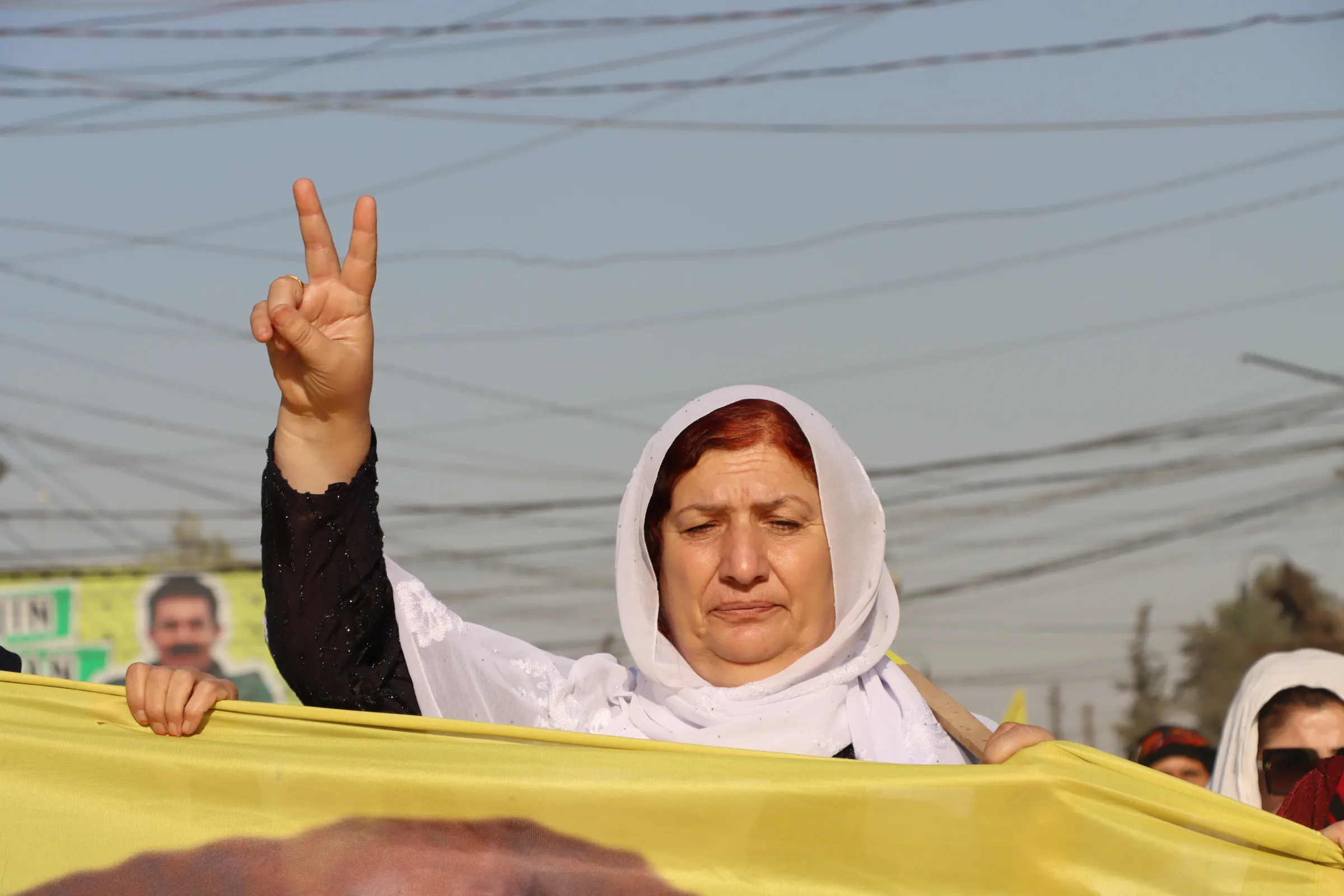 In pictures and video...sit-in activity denouncing the isolation imposed on leader