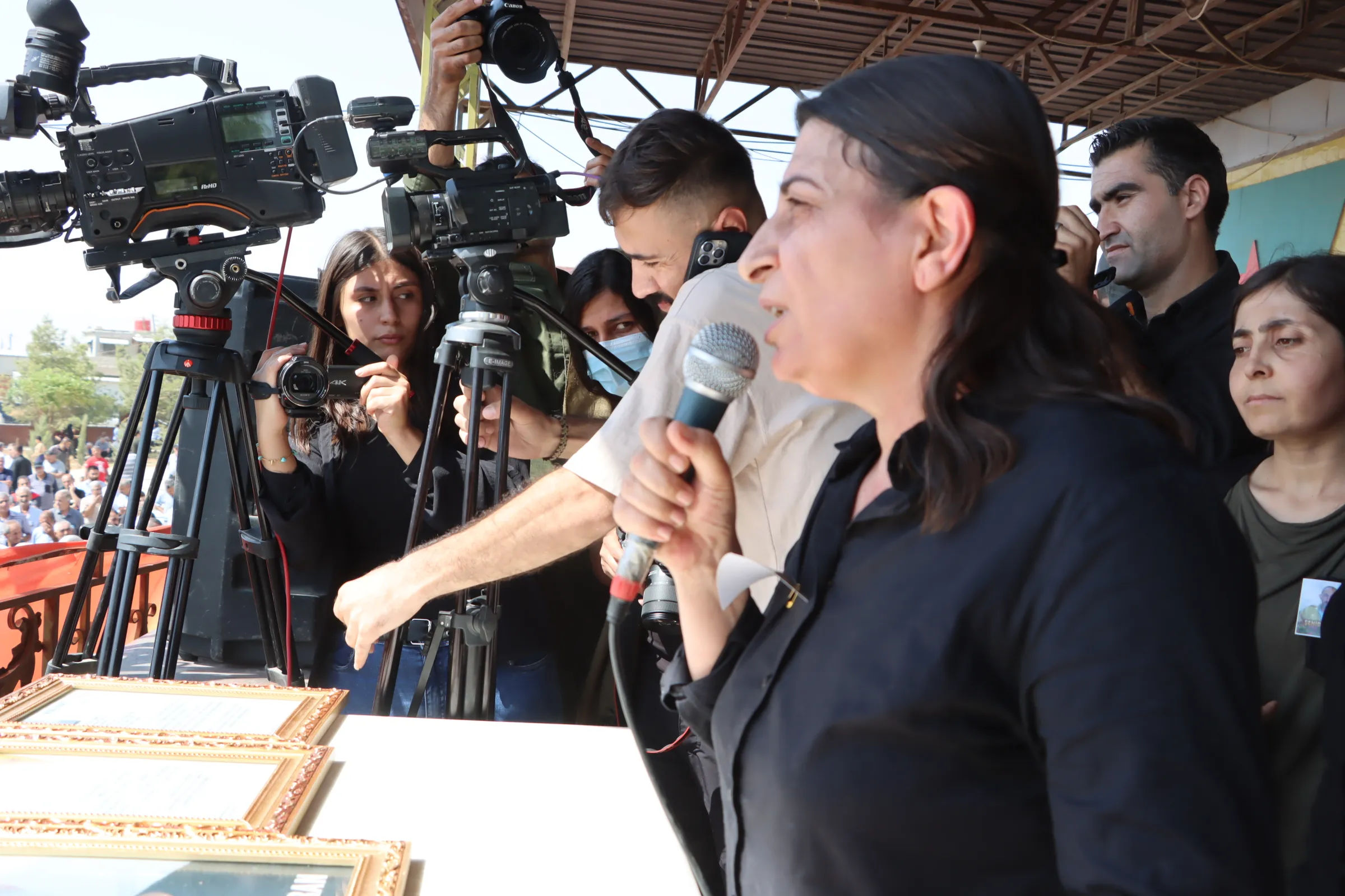 Thousands bid farewell to bodies of martyrs, Seyîd Evran, Aslan Qamishlo