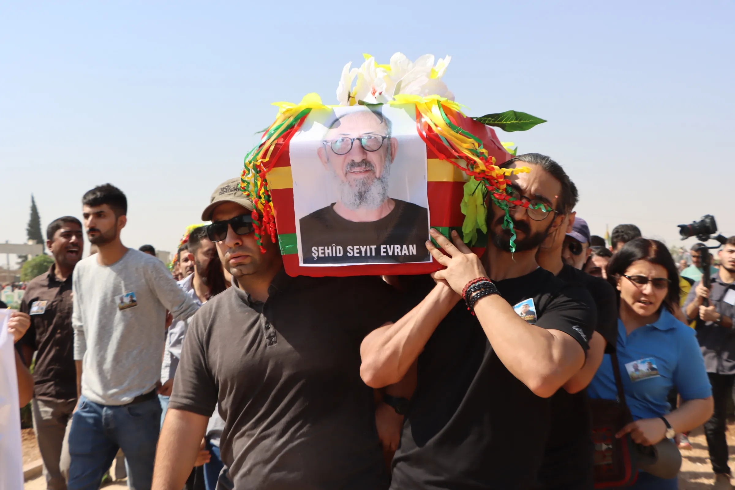 Thousands bid farewell to bodies of martyrs, Seyîd Evran, Aslan Qamishlo