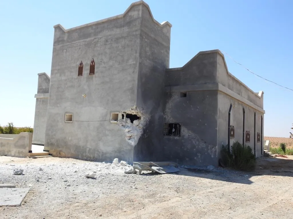 ​​​​​​​ANAH agency's camera in Manbij monitors the damage of the Turkish bombing