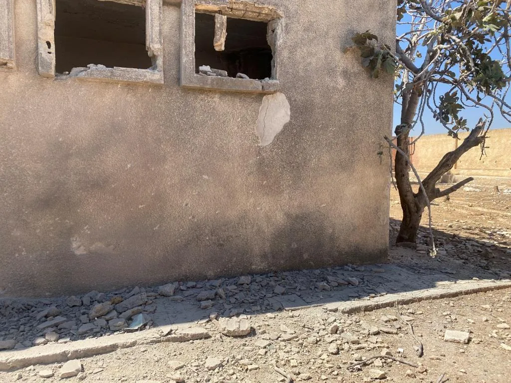 ​​​​​​​ANAH agency's camera in Manbij monitors the damage of the Turkish bombing