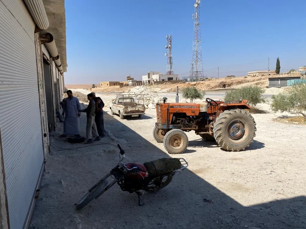 ​​​​​​​ANAH agency's camera in Manbij monitors the damage of the Turkish bombing