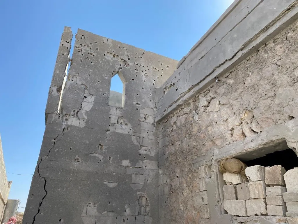 ​​​​​​​ANAH agency's camera in Manbij monitors the damage of the Turkish bombing