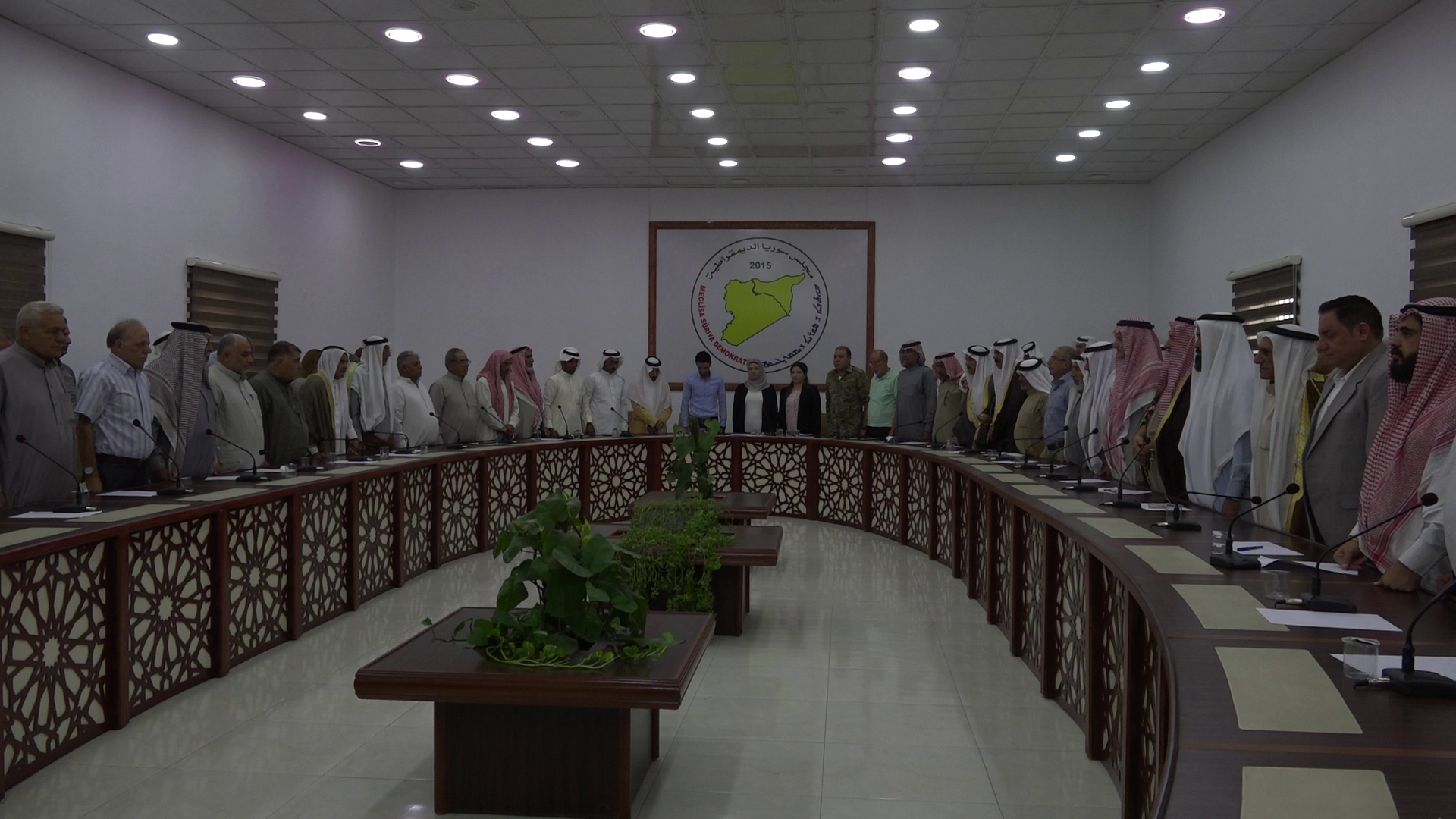 Tribal meeting of clans in Euphrates areas to enhance security operation , SDF