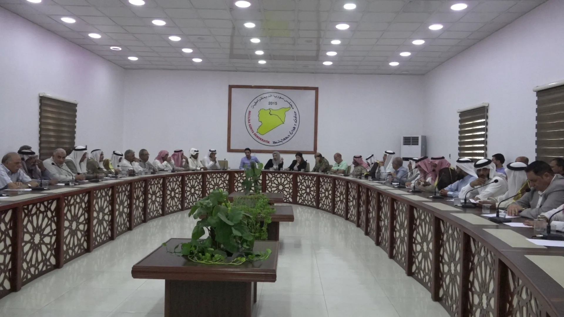 Tribal meeting of clans in Euphrates areas to enhance security operation , SDF