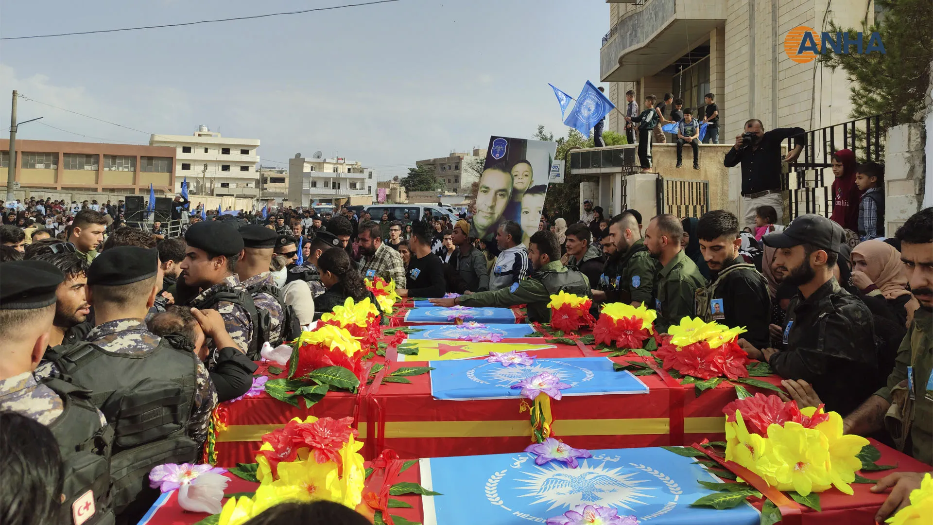 Funeral ceremony of Anti-drug martyrs begins in NE Syria