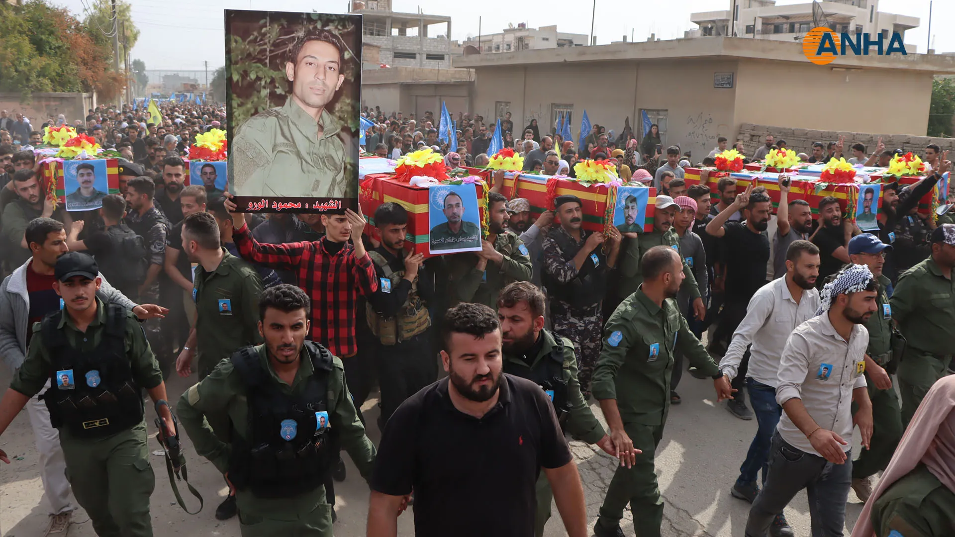 Funeral ceremony of Anti-drug martyrs begins in NE Syria