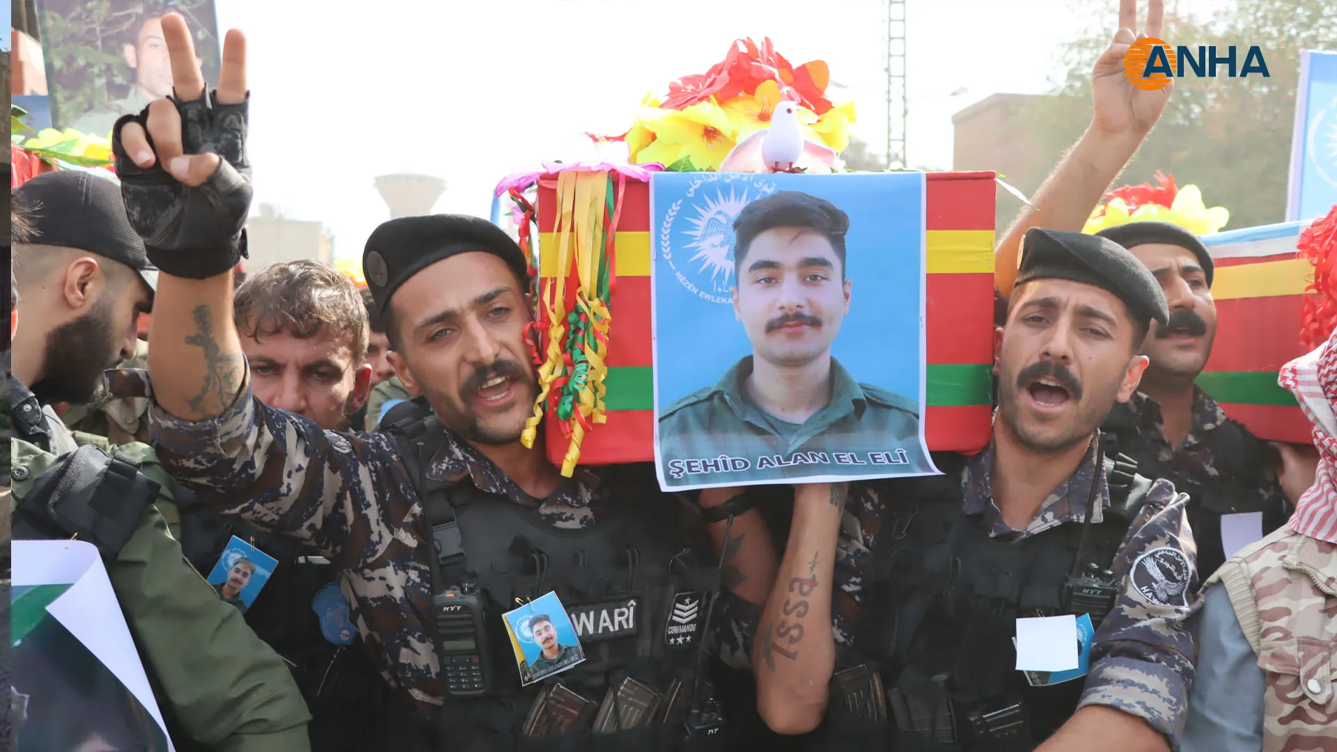 Funeral ceremony of Anti-drug martyrs begins in NE Syria