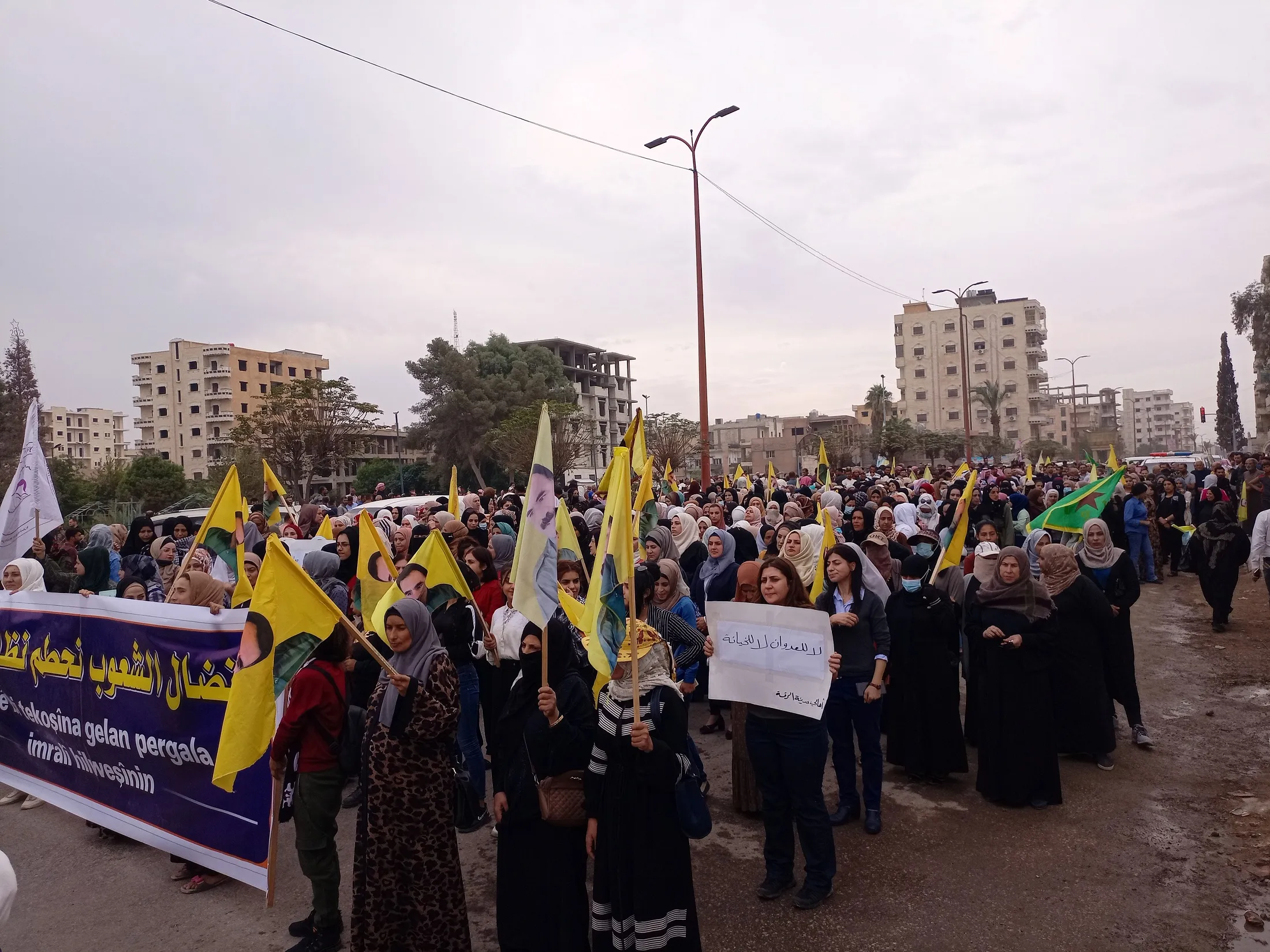 Massive demonstrations launched throughout NE Syria