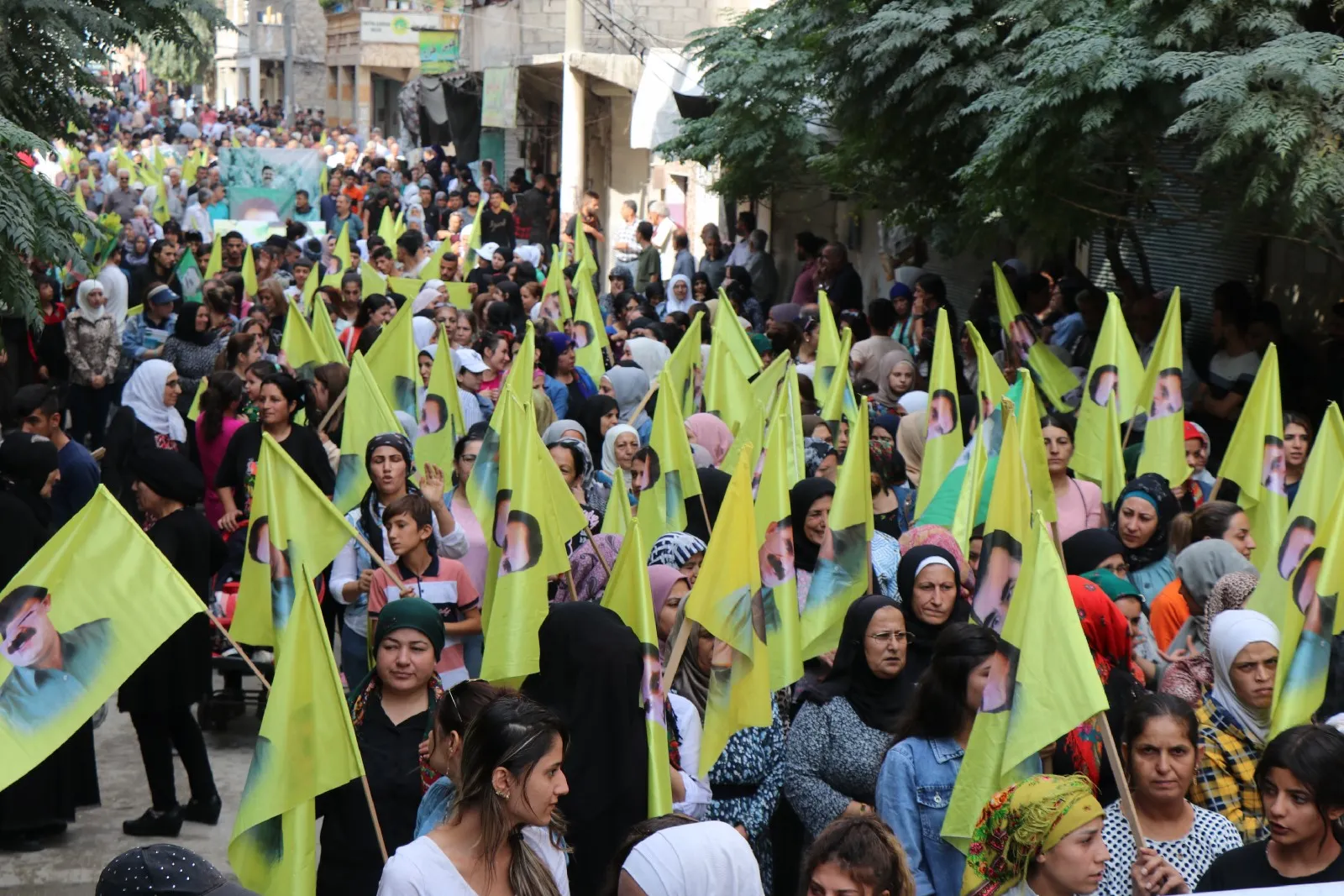 Massive demonstrations launched throughout NE Syria