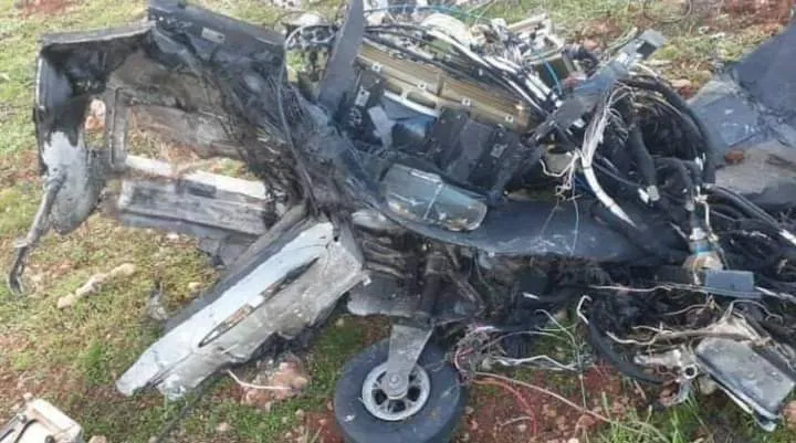 Turkish drone crashed in Tal Tamr