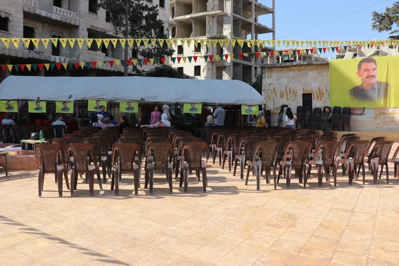 Aleppo sit-in tent emphasizes Leader's physical freedom