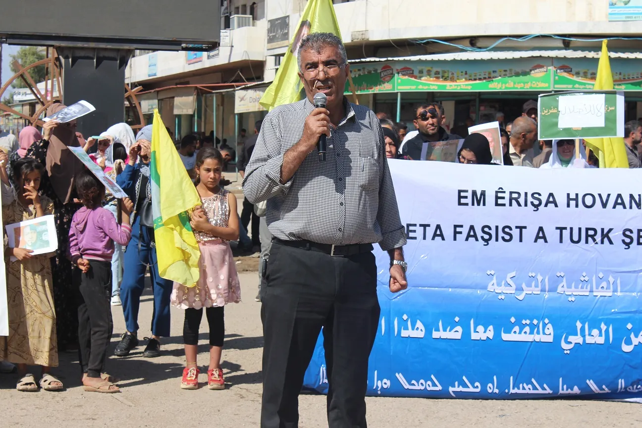 Thousands in Jazera region denounce Turkish occupation attacks