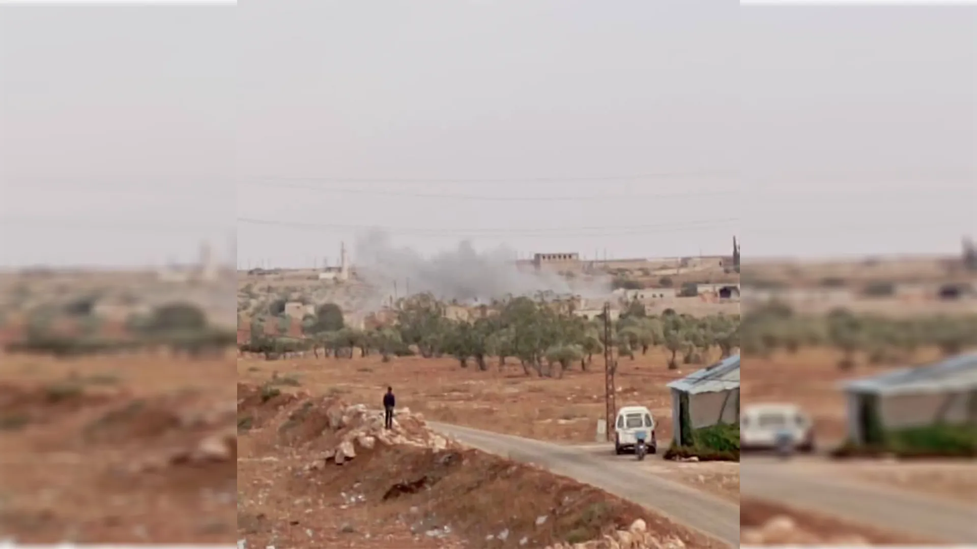 ​​​​​​​Turkish occupation bombs area between the villages of Shaala- Nayrabiya in Shahba