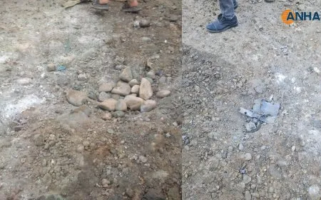 Turkish occupation bombes Derik city