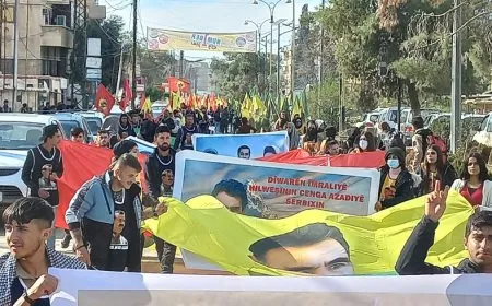  3-day long Foot march for leader Ocalan 